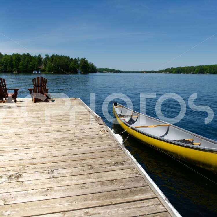 Adirondack chairs & canoe - Alessandro Cancian Photography