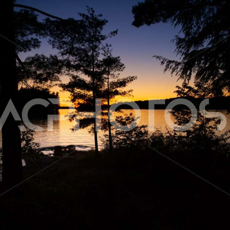 Adirondack chairs at sunset - Alessandro Cancian Photography