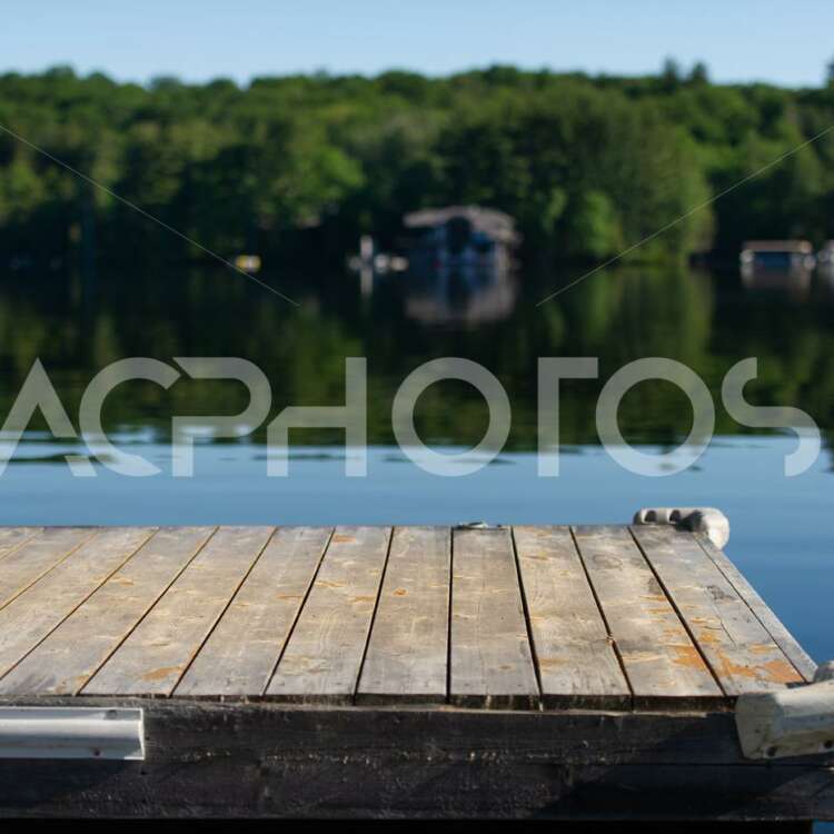 Wooden dock on a calm lake 2922