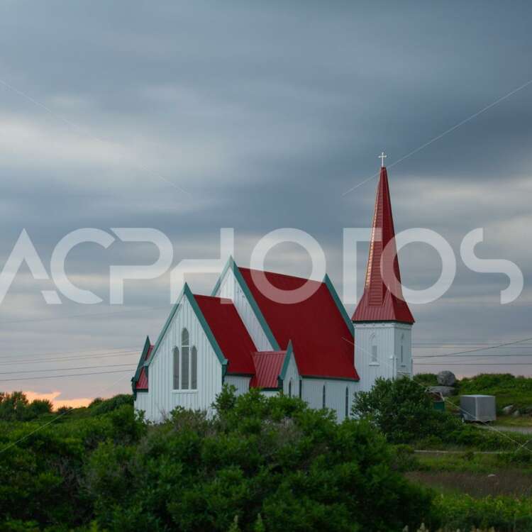 Church in Peggy’s Cove at sunset - GettaPix