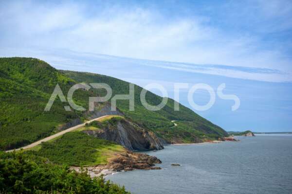 Scenic view of Cabot Trail in Cape Breton Island - GettaPix