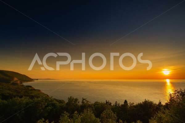 Sunset over the Cabot Trail in Cape Breton Highlands National Park - GettaPix