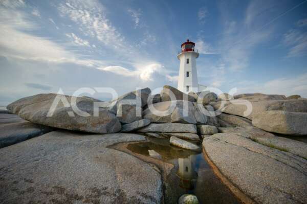 The lighthouse at Peggy’s Cove, a Canadian Federal Heritage Building - GettaPix