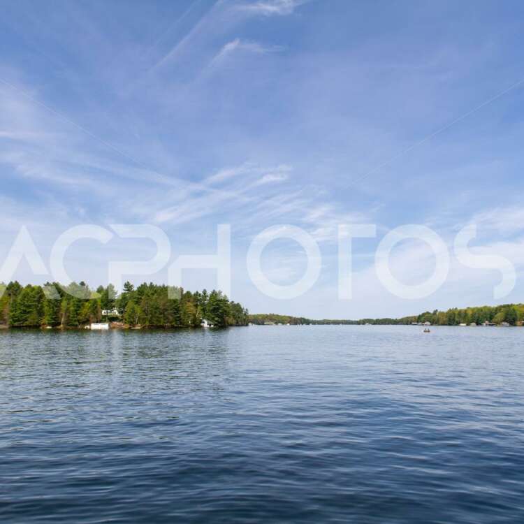 Lake view from a cottage dock in Muskoka - GettaPix